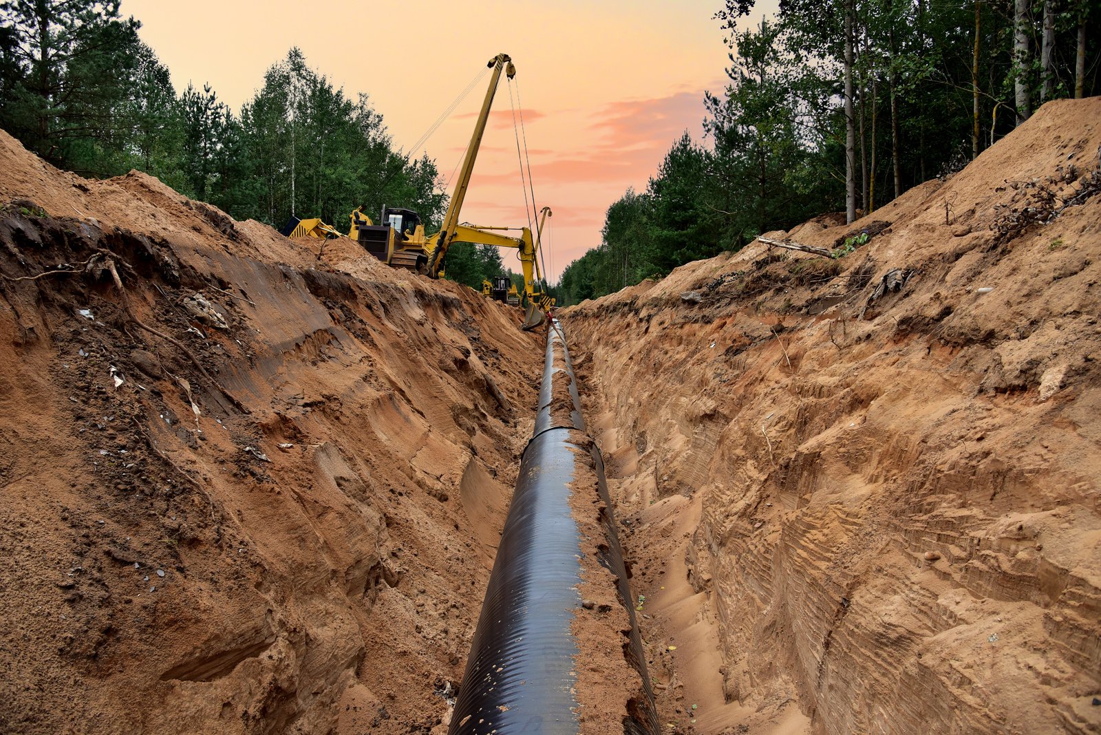 Natural Gas Pipeline Construction.